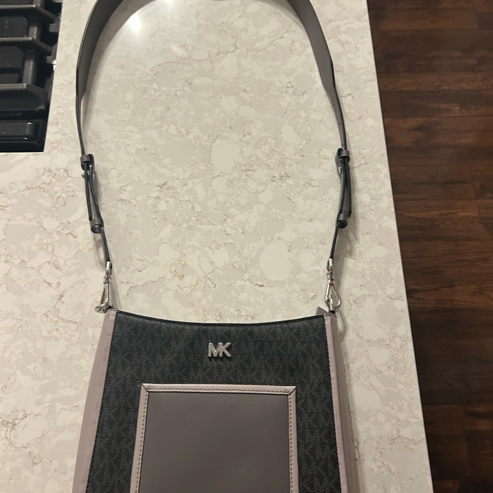 Michael Kors Black and Gray Crossbody Bag